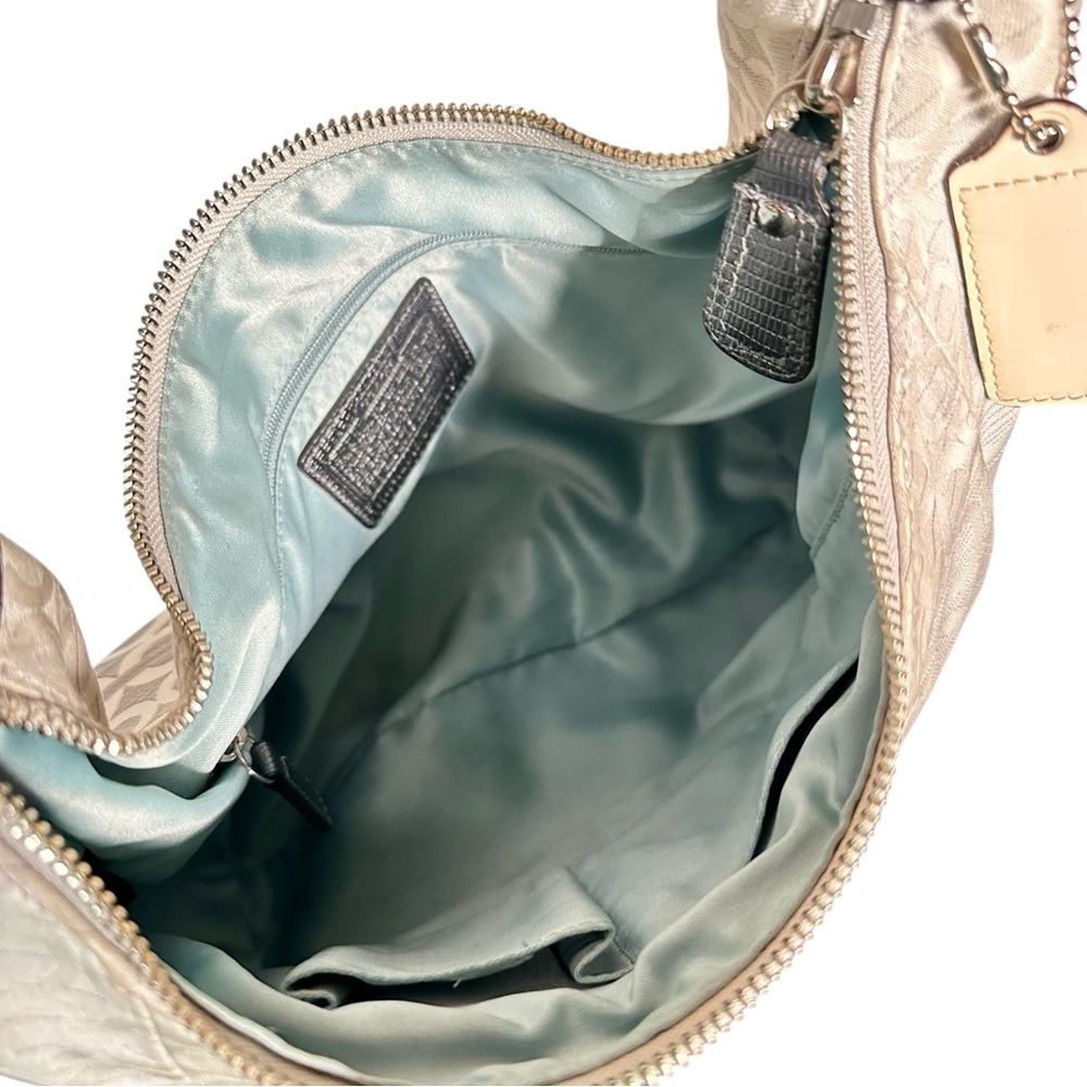 COACH Kristen Monogram Op Art Ombre Shoulder Bag Purse - Picture 9 of 12